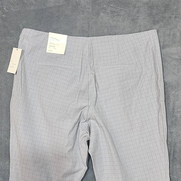 A New Day Skinny Ankle Pants High Rise Gray Stretchy Pull On Size 16 R - Picture 4 of 12